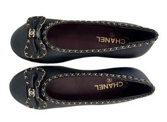 Chanel Chain Detail Ballet Flats Size 39