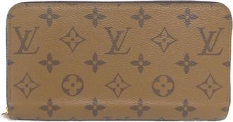 Louis Vuitton Marron Coated Canvas Long Wallet (Bi-Fold) (Pre-Owned)