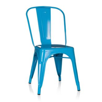hjh OFFICE silla de comedor Metal Azul Claro