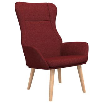 Nova Sill&oacute;n De Relax De Tela Color Rojo Tinto Vidaxl