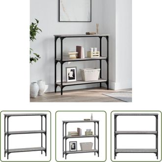 vidaXL Tavolino consolle - Tavolino Consolle Grigio Sonoma 75x22,5x75 cm Legno Multistrato