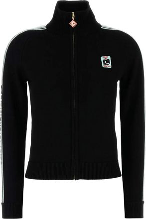Casablanca Cardigan con zip - Nero