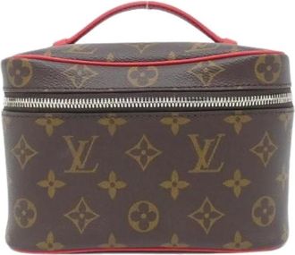 Louis Vuitton Pre-owned Bags, male, Brown, Size: ONE SIZE Pre-owned Monogram Macassar Nice Mini Bag