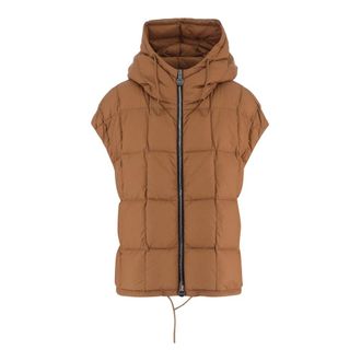 Ienki Ienki Ienki Ienki, Jassen, Dames, Bruin, S, Nylon, Cozy Arco Vest