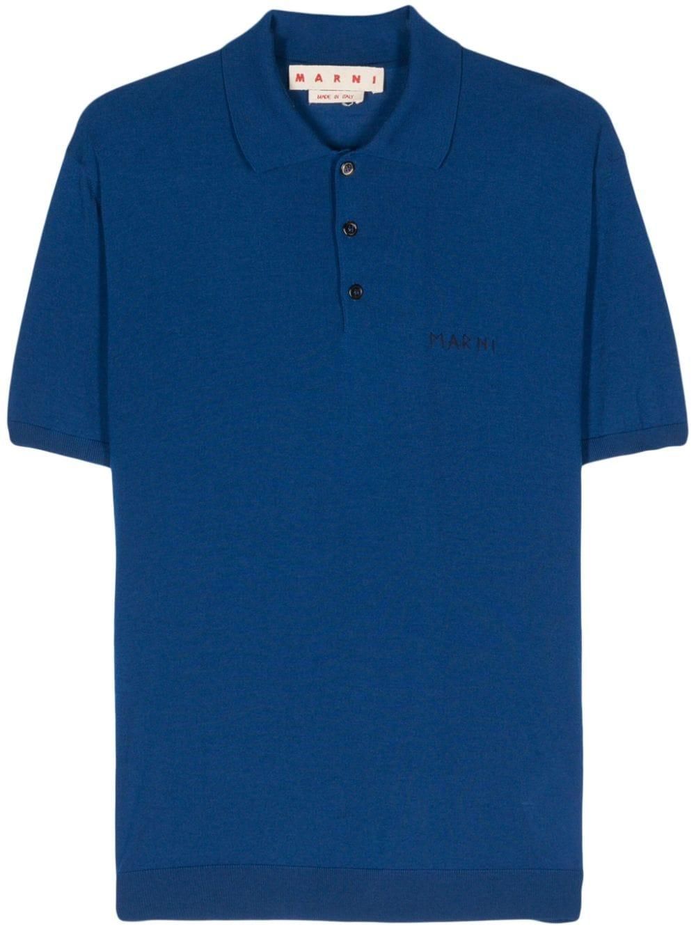 Tシャツ・カットソー MARNI Men Polo Shirts UFC656 POMG0071EQ 00B52 BLUE Marni Polo Shirt With Logo | italist