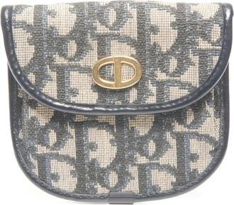 Dior 1990 Trotter-pattern wallet - Blauw