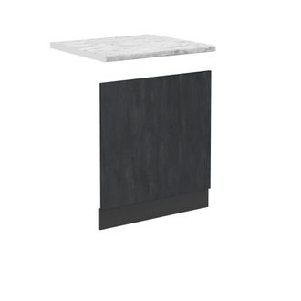 Vicco Panel Frontal R-line, Hormig&oacute;n Negro, 60 Cm Et M&aacute;rmol