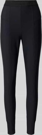 Marc Cain Leggings mit elastischem Logo-Bund in Black, Größe 34