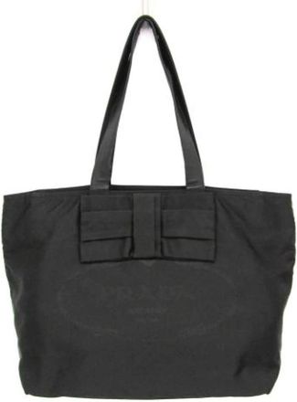 Prada Pre-owned Vintage Tote Bag - Dames - Vintage Shopper - Zwart - ONE Size - Leer - Vintage