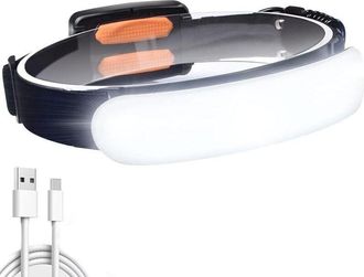 OEM Linterna Frontal Led Recargable Por Usb (cob), 1500 L&uacute;menes, Cabezal Ajustable De 220&deg;, Ligera E Impermeable. Ideal Para Ciclismo, Acampada, Senderism
