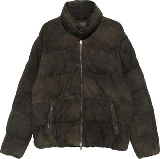 Giorgio Brato Lavag Jacket - Heren - Winterjassen - Bruin - L - Leer - Jassen