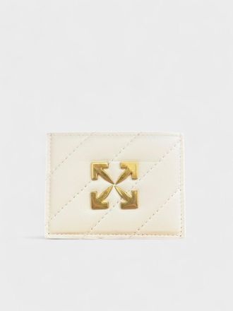 Off-white Womens Jackhammer Card Case White Cotton - One Size