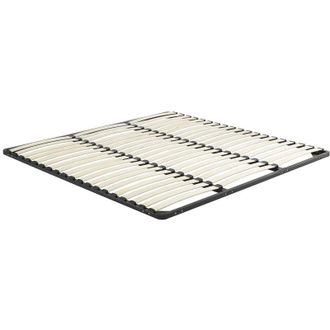 Vente-Unique Rete a doghe 200 x 200 cm 3 x 19 doghe Senza piedi Nero - KALISTA di YSM&Eacute;E