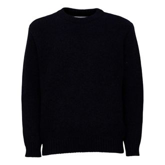 Edwin Ellis Hibiki Sweater - Heren - Ronde hals truien - Blauw - M - Wol - Truien & Vesten