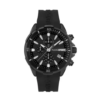 Plein Sport Watches, male, Black, Size: ONE SIZE Chronograph Watch
