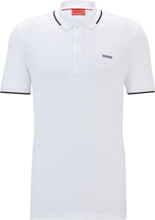 HUGO BOSS Slim-fit shirt in stretch cotton with printed motif