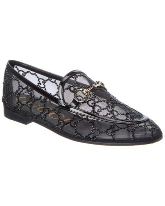 Gucci Jordaan Crystal Mesh Loafer