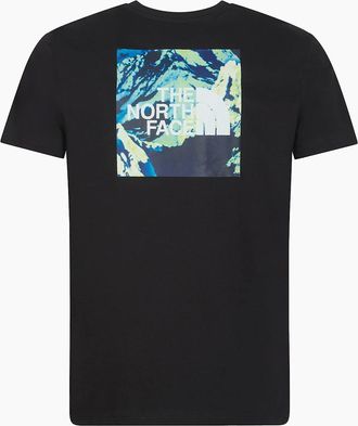 The North Face Mens The North Face Heat Map Mens T Shirts Short Sleeve Crew Neck Tee - Black - Size: 38