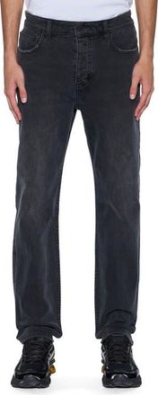 Ksubi Hazlow 3rd Degree Black Straight Leg Jeans in Charcoal at Nordstrom, Size 28
