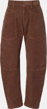 Nili Lotan Shon corduroy barrel-leg pants