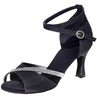 Chaussures Danse Latin MGM-Joymod - Cuir - Talon Personnalisable - Mary Janes
