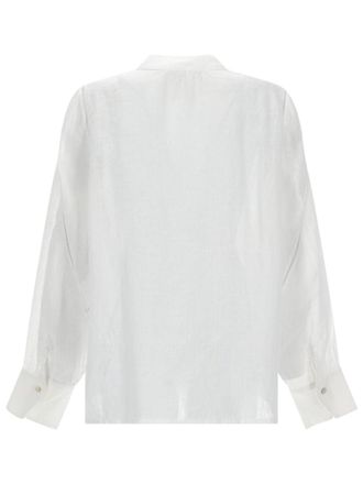120% Lino Linen Shirt - White
