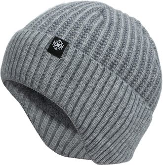 Generic Cocila Deals Hat Warm Chunky Cable Knit Hats Soft Thick Cute Knitted Cap for Cold Weather Letter Hats Mens Christmas Hat Slouch Beanie Hat Men Winter 