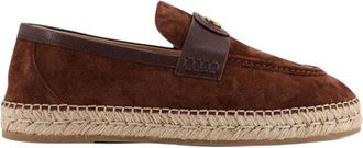 Valentino Garavani Dark Brown Suede Loafers