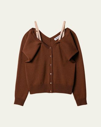 Miu Miu Cashmere Cardigan with Detachable Straps