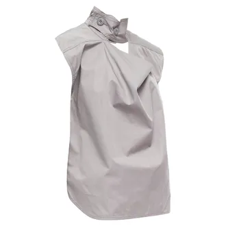 Marni cotton drape cut out collar utility collar boxy top
