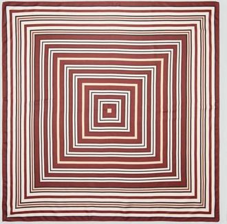 Mango Foulard stampa geometrica arancione tostato - Donna - Taglia unica - MANGO