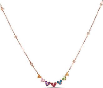 Le Vian Ladies Raspberry Rhodolite Necklaces set in 14K Strawberry Gold