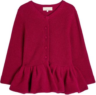 Liberowe peplum cardigan - Pink