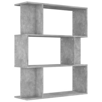 vidaXL Vidaxl - Estanter&iacute;a Madera Contrachapada Gris Hormig&oacute;n 80x24x96cm