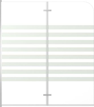 vidaXL Vidaxl - Mampara De Ducha De Vidrio Templado A Rayas 120x140 Cm