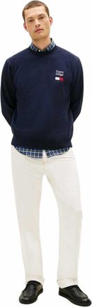 Tommy Hilfiger Heren Sweatshirt met Geborduurd Logo (Woestijnlucht)