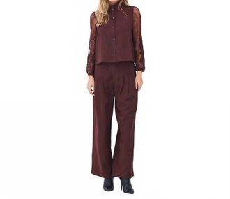 N&Uuml; Denmark Ariel Trousers In Grape
