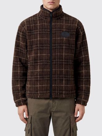 Burberry Giacca con motivo tartan in misto lana e cashmere con zip