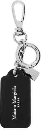 Maison Margiela Double Tag Sleutelhanger - unisex - Sleutelhangers & Tashangers - Zwart - ONE Size - Leer - Accessoires