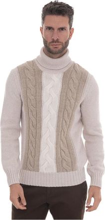 Gran Sasso Turtleneck Pullover - Heren - Coltruien - Beige - XL - Wol - Truien & Vesten