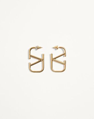 Valentino Garavani Vlogo Signature Metal Earrings Wo