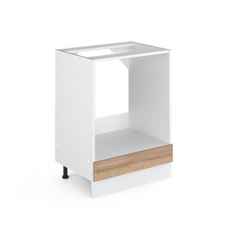 Vicco Armario Para Horno Empotrado R-line, Sonoma, 60 Cm Sin Encimera