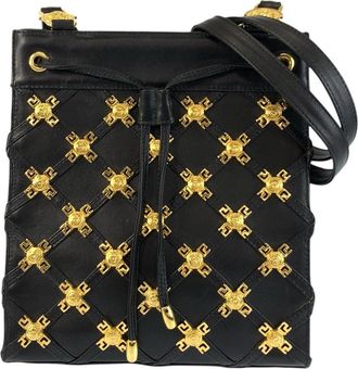 Versace Leather Medusa Shoulder Bag