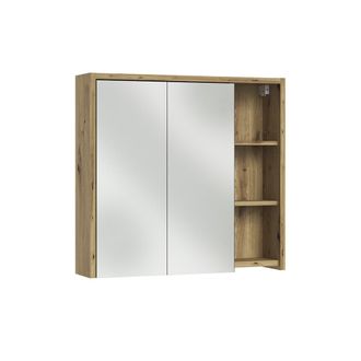 Vicco Armario Con Espejo Para Ba&ntilde;o Viola, Cachemira/roble Artesanal, 80 X 75 Cm, Vicco