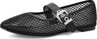 AllSaints Holly Mesh Shoes Womens Flat Shoes Black : 11 M, Polyester