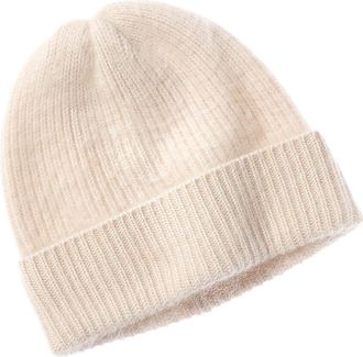 Sofiacashmere Sofiacashmere Brushed Cashmere Chunky Rib Hat