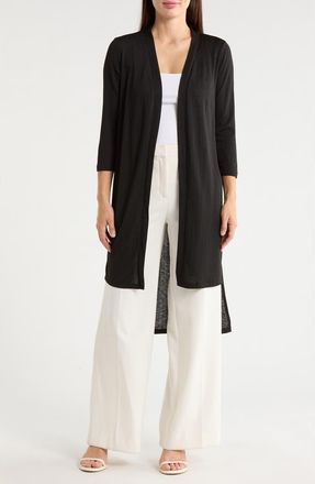 Patrizia Luca Lightweight Duster Jacket in Black at Nordstrom Rack, Size X-Small