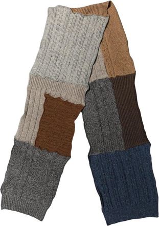 Dolce & Gabbana Patchwork Wol Gebreide Sjaal - unisex - Wintersjaals - Veelkleurig - ONE Size - Wol - Accessoires