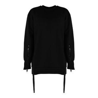 La Haine Inside Us Felpa Oversize con Orlo Coulisse - - Sweatshirts & Hoodies - Uomo - Nero - L