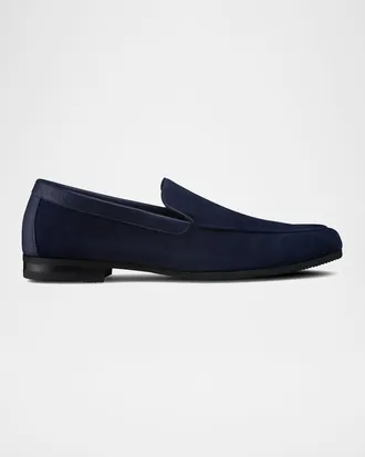 John Lobb Men & apos;s Tyne Suede Loafers